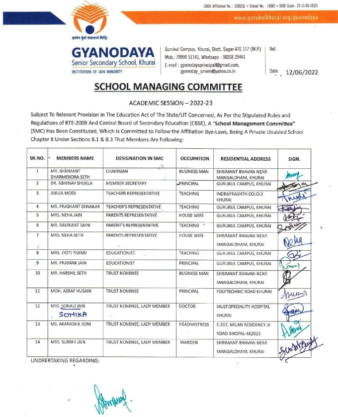 School Managing Committee